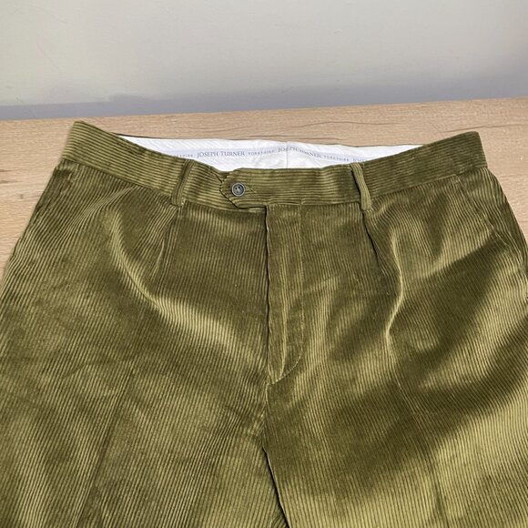 Men's Pair of Two Joseph Turner Yorkshire Corduroy Dress Trousers - Size 38x28 - Picture 9 of 14